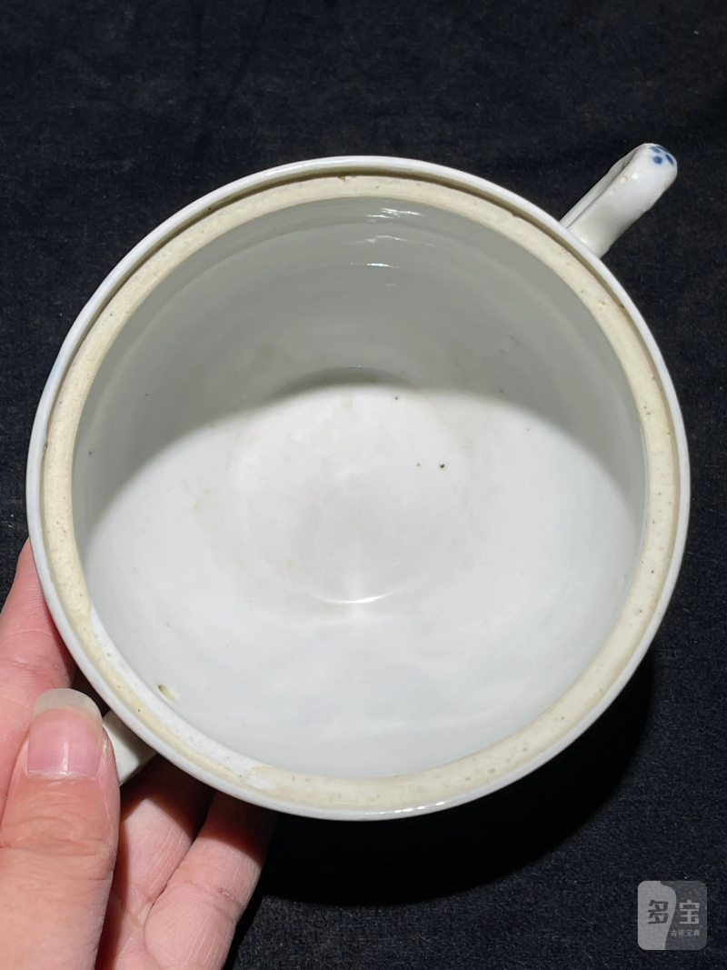 清晚期 青花瓷器一组两件 - 图7